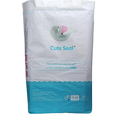 Cuteseal Medium Pant/ Pull up Type - 6to 11kg - 56pc Cuteseal Medium Pant/ Pull up Type - 6to 11kg - 56pc