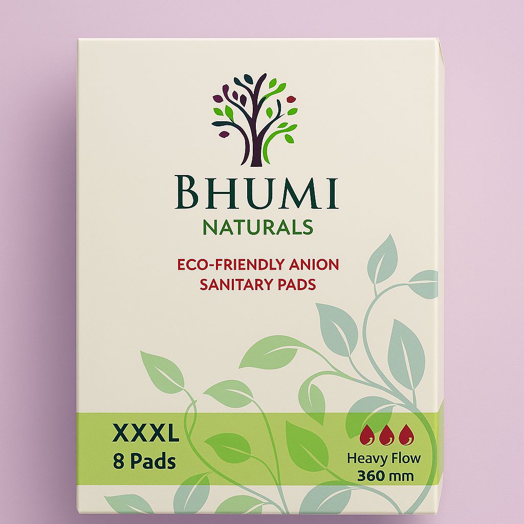 Bhumi Naturals Anion Sanitary Pads - L/ XL/ XXL/ XXXL (8 Pads pack) Bhumi Naturals Anion Sanitary Pads - L/ XL/ XXL/ XXXL (8 Pads pack)