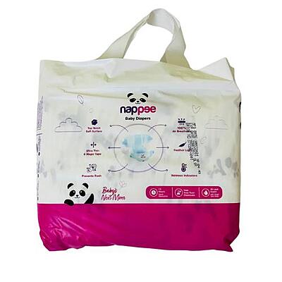 Nappee Economy - Small (4to 8kg)- 30pcs (Tape/ Velcro) Nappee Economy - Small (4to 8kg)- 30pcs (Tape/ Velcro)