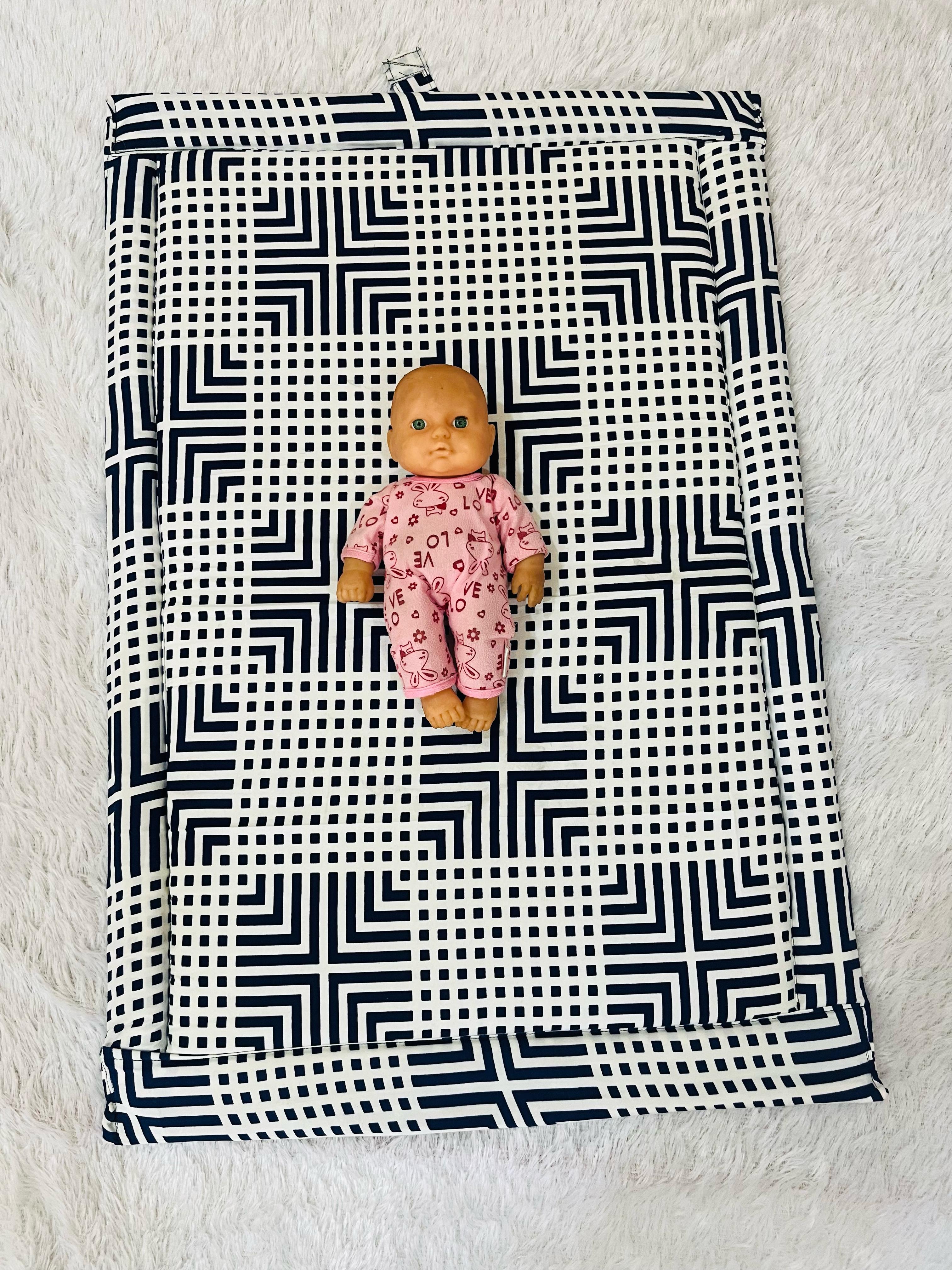 Korai Mat Baby Bed – Handcrafted Foldable River Grass Cushion Bed (2x3 ft) - Pack of 1