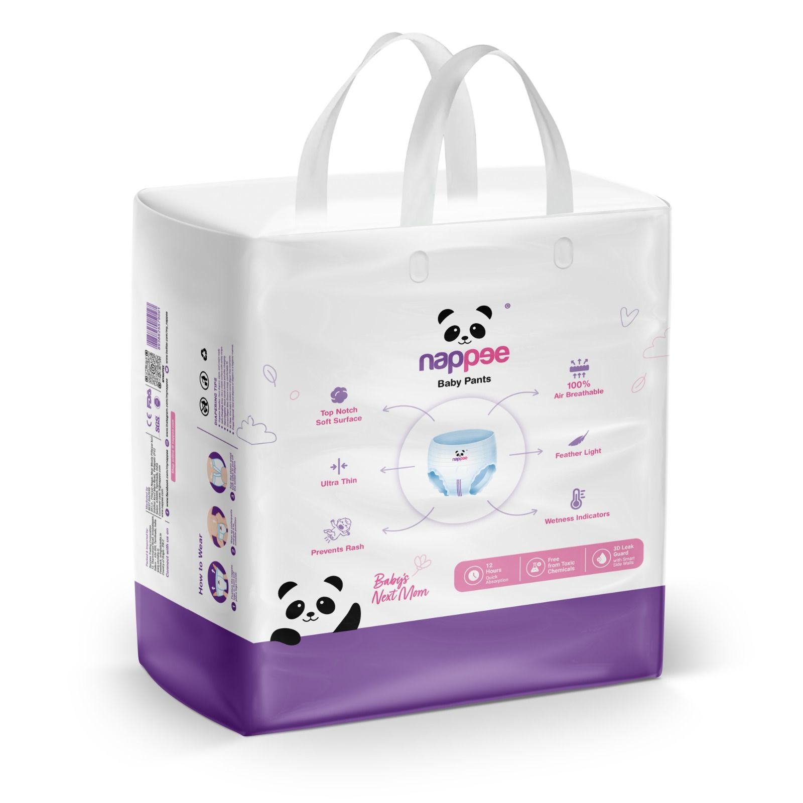 Nappee - Economy Baby Diaper - Medium - 30 Pcs (Pant type /Pull-ups Type) Nappee - Economy Baby Diaper - Medium - 30 Pcs (Pant type /Pull-ups Type)