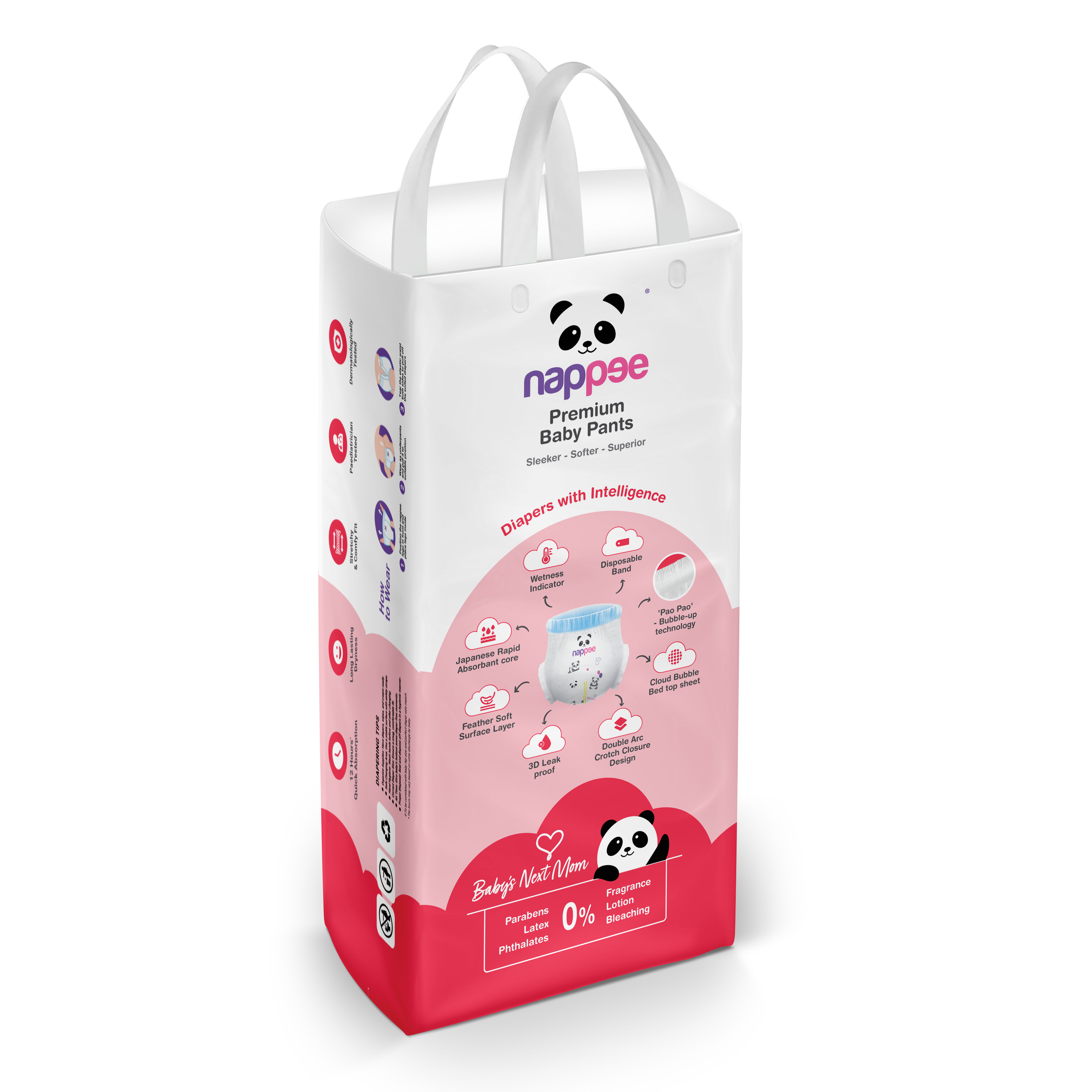 Nappee - Premium Baby Diaper - XXL - 44 Pcs (Pant type /Pull-ups Type) Nappee - Premium Baby Diaper - XXL - 44 Pcs (Pant type /Pull-ups Type)