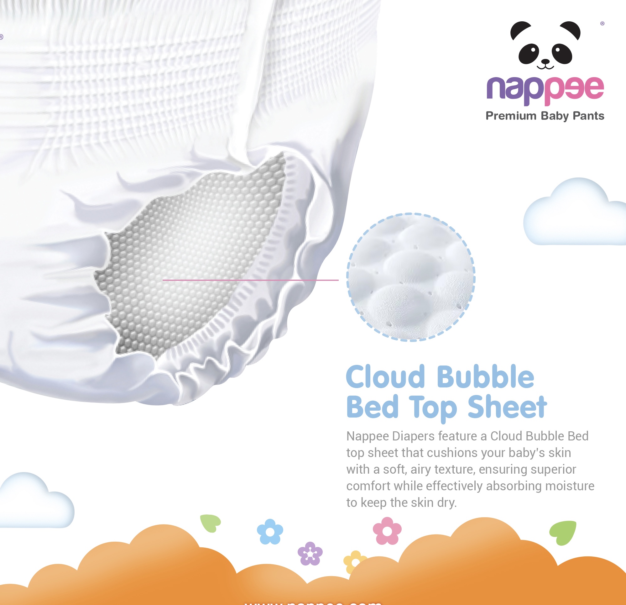 Nappee Premium Baby Diaper Pant/Pull-ups XXXL - For Kids Above 20kg, 40 Pcs