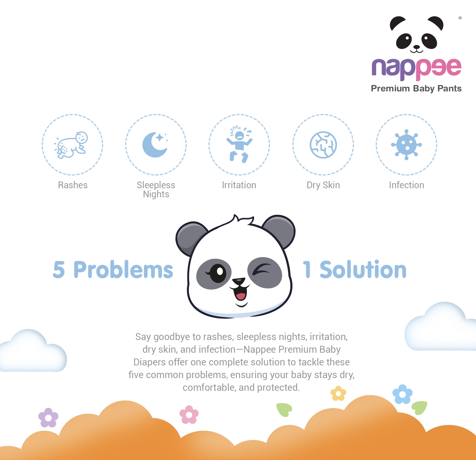 Nappee - Premium Baby Diaper - XXXL - 40 Pcs (Pant type /Pull-ups Type) Nappee - Premium Baby Diaper - XXXL - 40 Pcs (Pant type /Pull-ups Type)