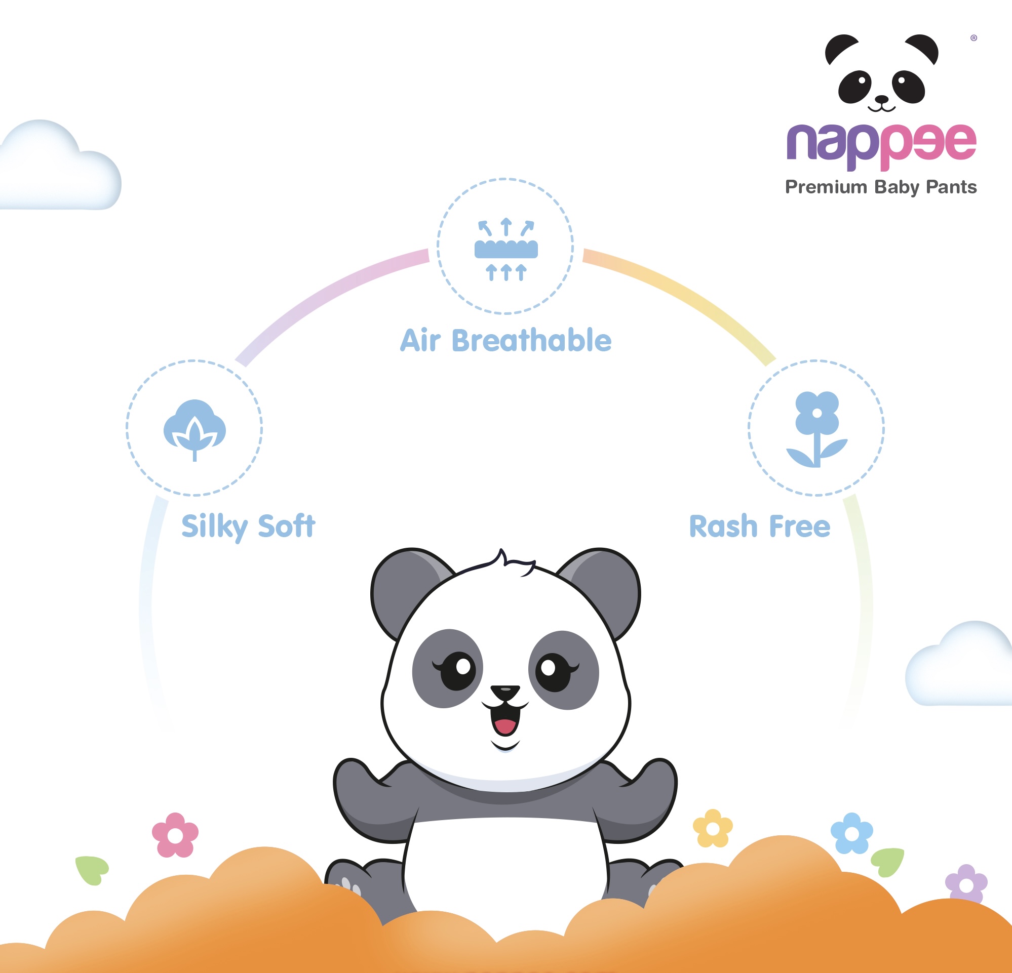 Nappee - Premium Baby Diaper - XXXL - 40 Pcs (Pant type /Pull-ups Type) Nappee - Premium Baby Diaper - XXXL - 40 Pcs (Pant type /Pull-ups Type)