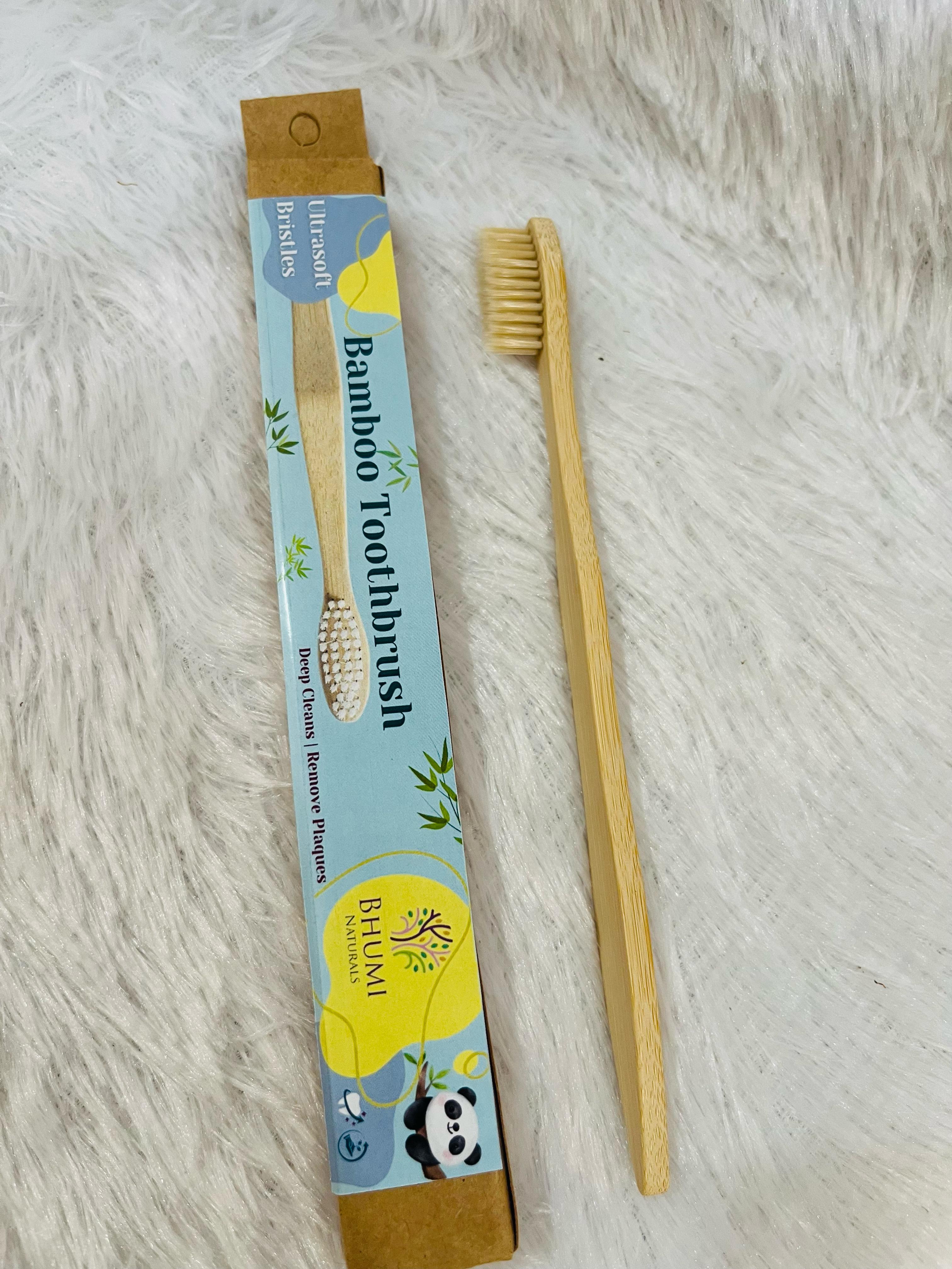 Bamboo Adult Toothbrush- Ultrasoft Bristles - Pack of 1 Bamboo Adult Toothbrush- Ultrasoft Bristles - Pack of 1