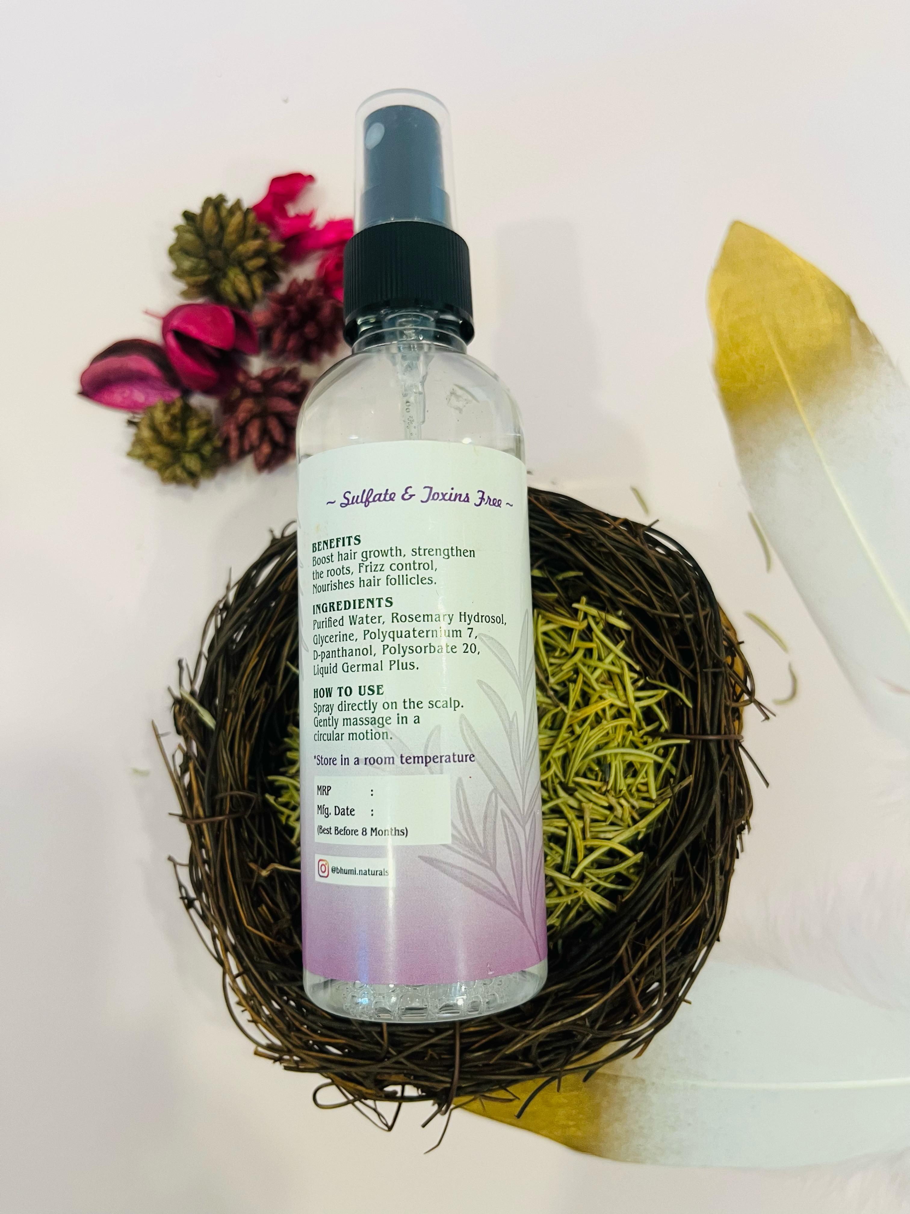 Rosemary Water Hairspray - 100ml Rosemary Water Hairspray - 100ml