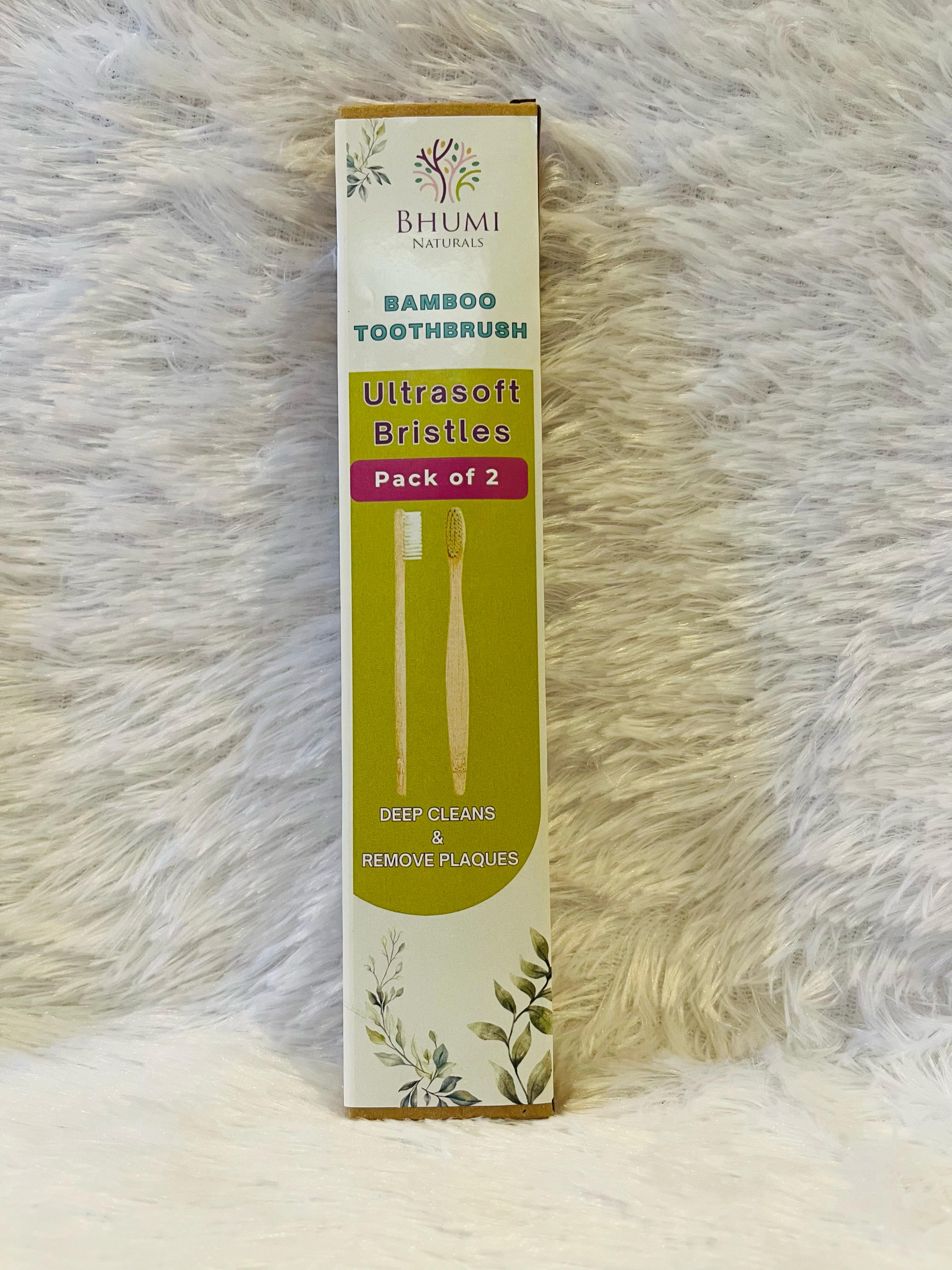 Bamboo Adult Toothbrush- Ultrasoft Bristles - Pack of 1 Bamboo Adult Toothbrush- Ultrasoft Bristles - Pack of 1