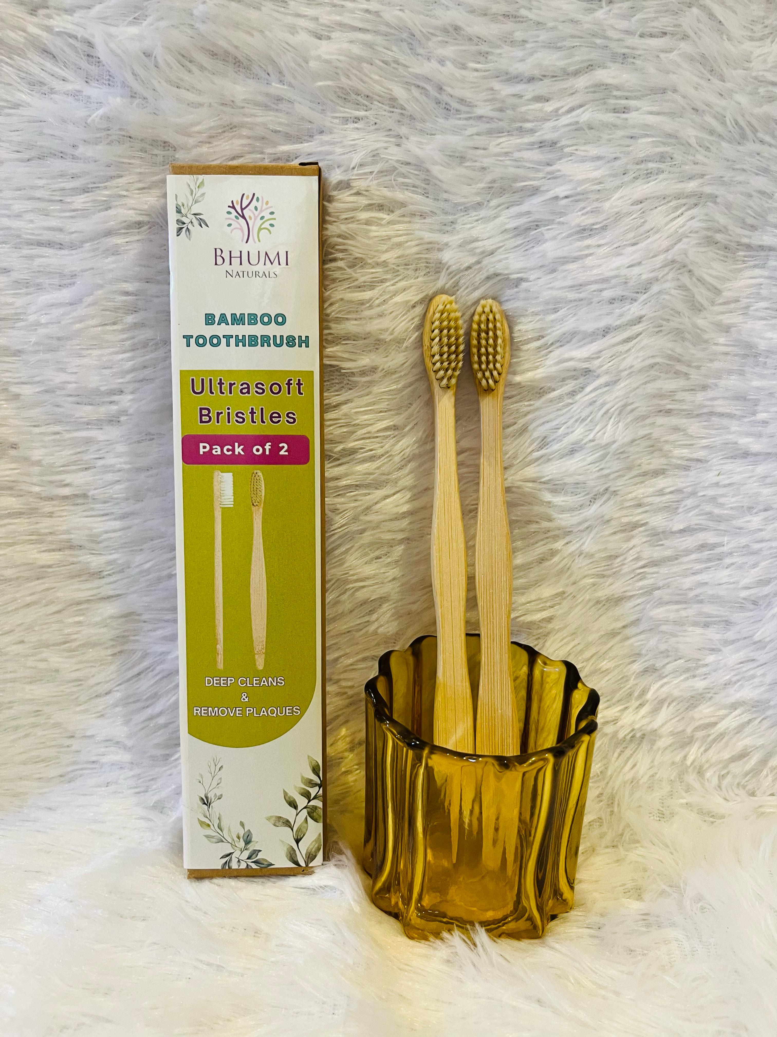 Bamboo Adult Toothbrush- Ultrasoft Bristles - Pack of 1 Bamboo Adult Toothbrush- Ultrasoft Bristles - Pack of 1